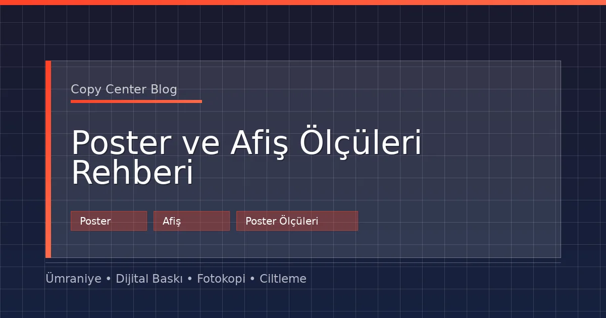Poster ve Afiş Ölçüleri Rehberi